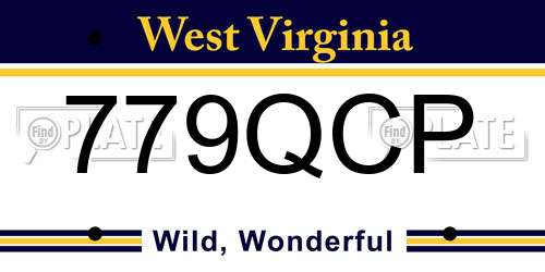 779QCP West Virginia License Plate