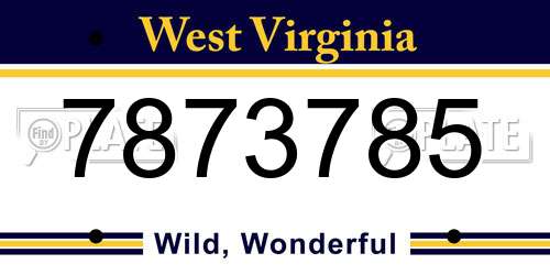 7873785 West Virginia License Plate