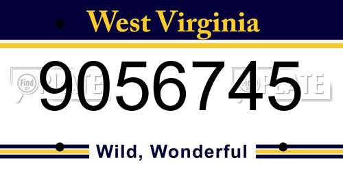 9056745 West Virginia License Plate