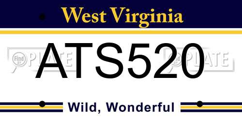 ATS520 West Virginia License Plate