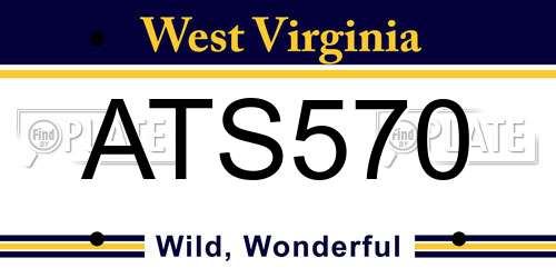ATS570 West Virginia License Plate