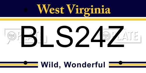 BLS24Z West Virginia License Plate