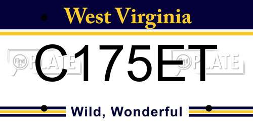 C175ET West Virginia License Plate