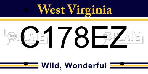 C178EZ West Virginia License Plate