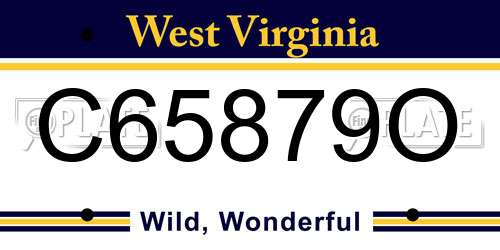 C65879O West Virginia License Plate