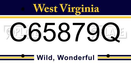 C65879Q West Virginia License Plate