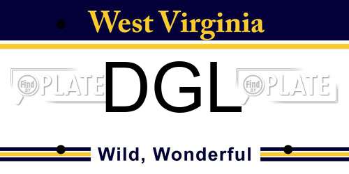 DGL West Virginia License Plate