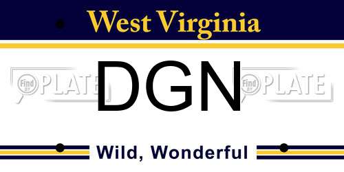 DGN West Virginia License Plate