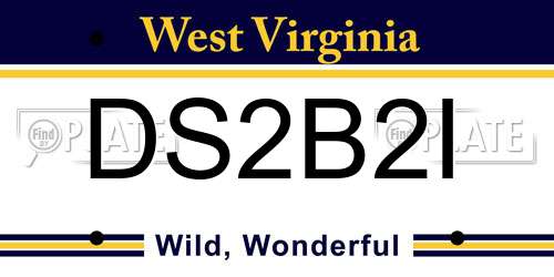 DS2B2I West Virginia License Plate
