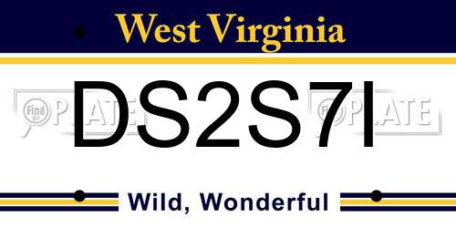 DS2S7I West Virginia License Plate