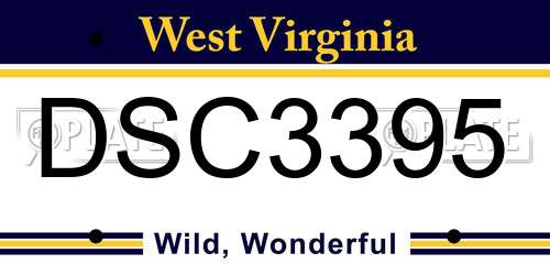 DSC3395 West Virginia License Plate