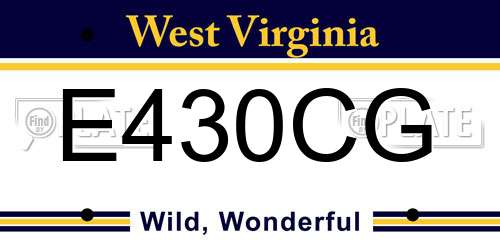 E430CG West Virginia License Plate