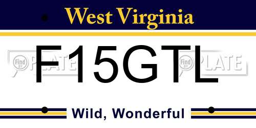 F15GTL West Virginia License Plate