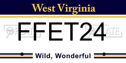 FFET24 West Virginia License Plate