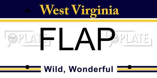 FLAP West Virginia License Plate