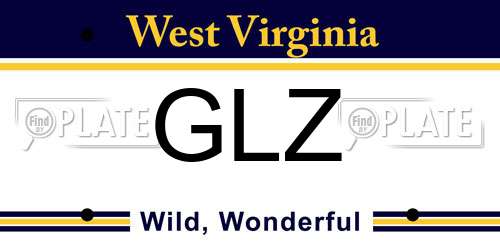 GLZ West Virginia License Plate