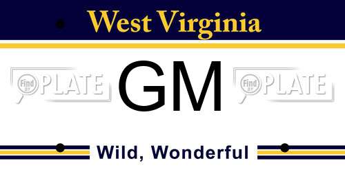 GM West Virginia License Plate