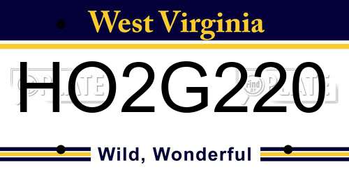 HO2G220 West Virginia License Plate