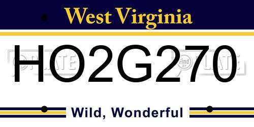HO2G270 West Virginia License Plate