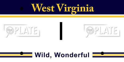 I West Virginia License Plate