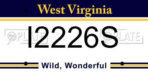 I2226S West Virginia License Plate