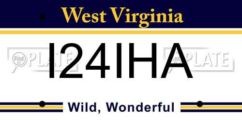 I24IHA West Virginia License Plate