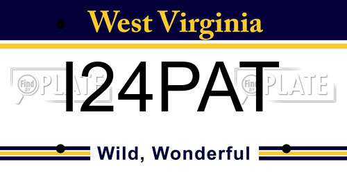 I24PAT West Virginia License Plate
