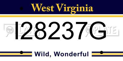 I28237G West Virginia License Plate