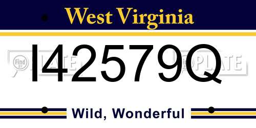 I42579Q West Virginia License Plate