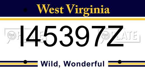 I45397Z West Virginia License Plate