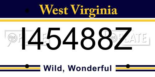 I45488Z West Virginia License Plate