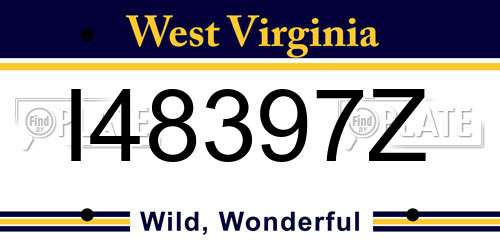 I48397Z West Virginia License Plate