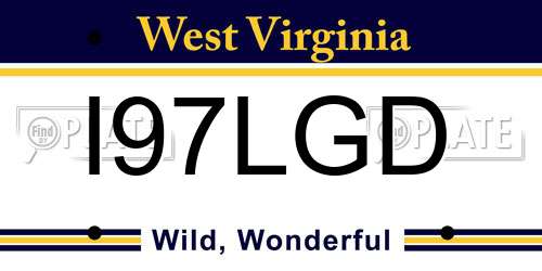 I97LGD West Virginia License Plate