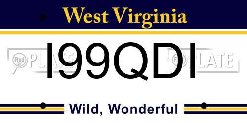 I99QDI West Virginia License Plate