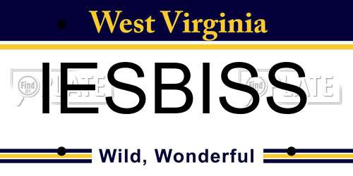 IESBISS West Virginia License Plate