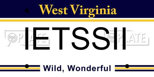 IETSSII West Virginia License Plate