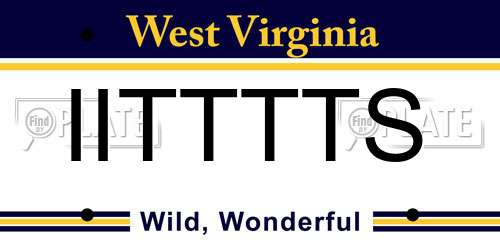 IITTTTS West Virginia License Plate