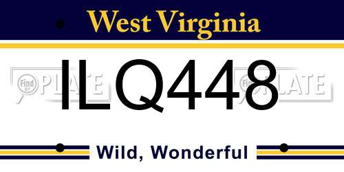 ILQ448 West Virginia License Plate