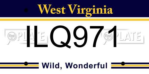 ILQ971 West Virginia License Plate