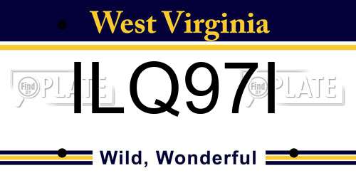 ILQ97I West Virginia License Plate