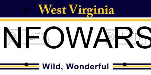 INFOWARS West Virginia License Plate