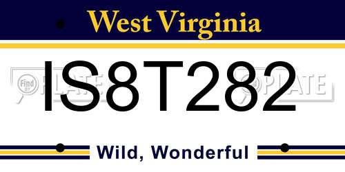 IS8T282 West Virginia License Plate