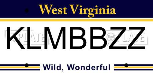 KLMBBZZ West Virginia License Plate