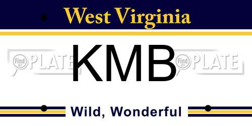 KMB West Virginia License Plate