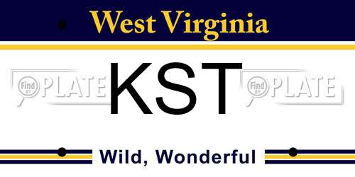 KST West Virginia License Plate