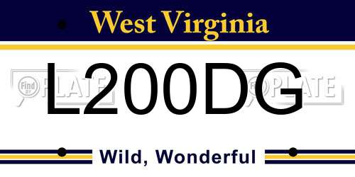L200DG West Virginia License Plate