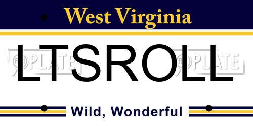 LTSROLL West Virginia License Plate