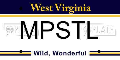 MPSTL West Virginia License Plate