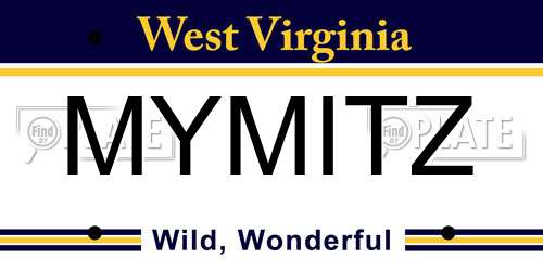 MYMITZ West Virginia License Plate