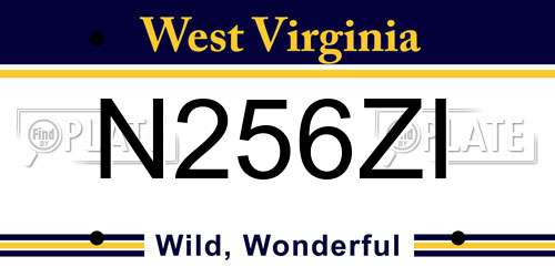 N256ZI West Virginia License Plate